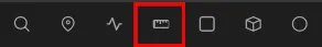 Toolbar with tools highlighted